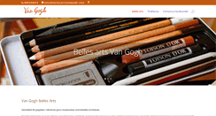 Desktop Screenshot of bellesartsvangogh.com